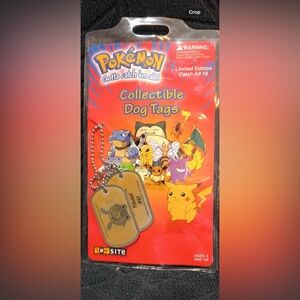 Pokemon‎ Collectible Dog Tags - Red and Yellow